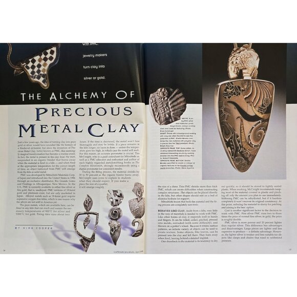 Lapidary Journal Magazine April 1998 Design Edition Inlay Influences From Quilts - Picture 9 of 12